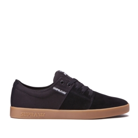 Tenis Bajos Supra STACKS II Hombre Negras (MX-13577)